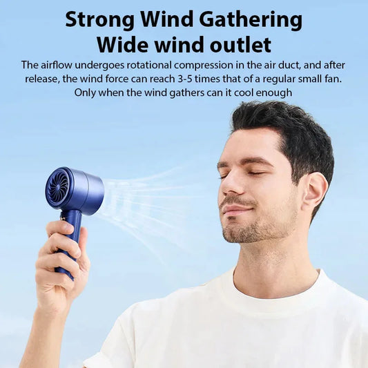 Mini Portable USB Handheld Fan – Fast Charging, High-Speed & Quiet