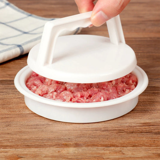 Hamburger Press & Stuffed Burger Maker – Non-Stick Plastic Patty Mould for BBQ & Grilling