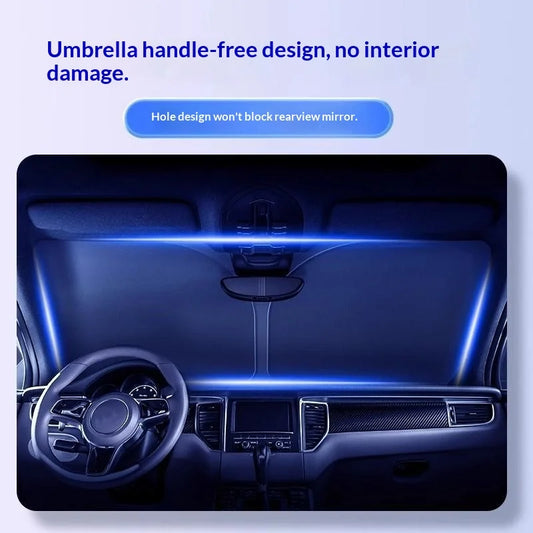 Foldable Car Windshield Sun Shade | UV-Blocking Front Window Visor