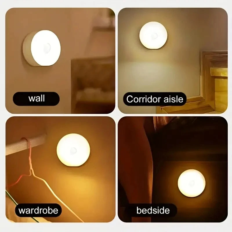 Wireless Motion Sensor Night Light | LED Lamp for Bedroom, Staircase & Closet