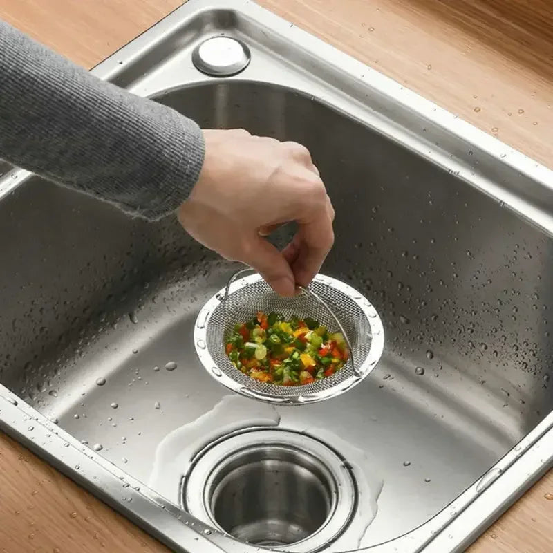 Stainless Steel Kitchen Sink Drain Filter – Food & Hair Catcher Strainer (1pc / 2pc / 4pc)