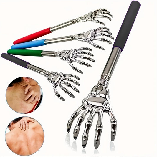 Telescoping Back Scratcher – Stainless Steel, Extendable & Portable for Humans & Pets