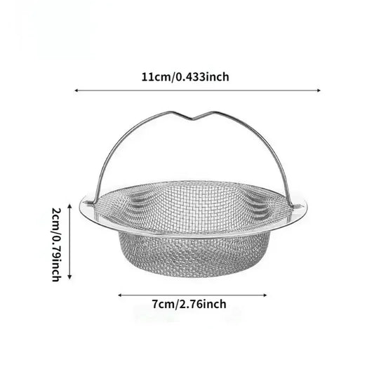 Stainless Steel Kitchen Sink Drain Filter – Food & Hair Catcher Strainer (1pc / 2pc / 4pc)