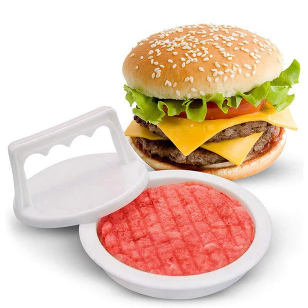 Hamburger Press & Stuffed Burger Maker – Non-Stick Plastic Patty Mould for BBQ & Grilling