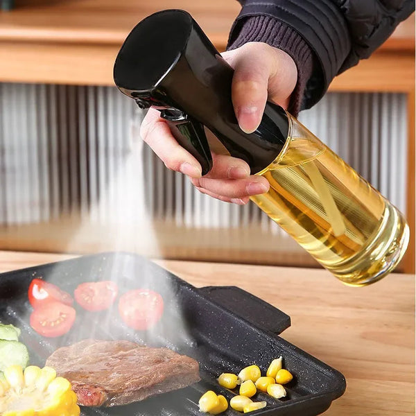 Kitchen Oil Mist Sprayer – Refillable Olive Oil Spray Bottle for BBQ, Baking & Grilling