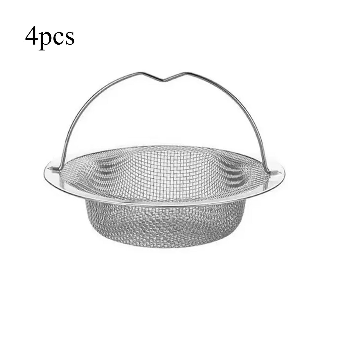 Stainless Steel Kitchen Sink Drain Filter – Food & Hair Catcher Strainer (1pc / 2pc / 4pc)