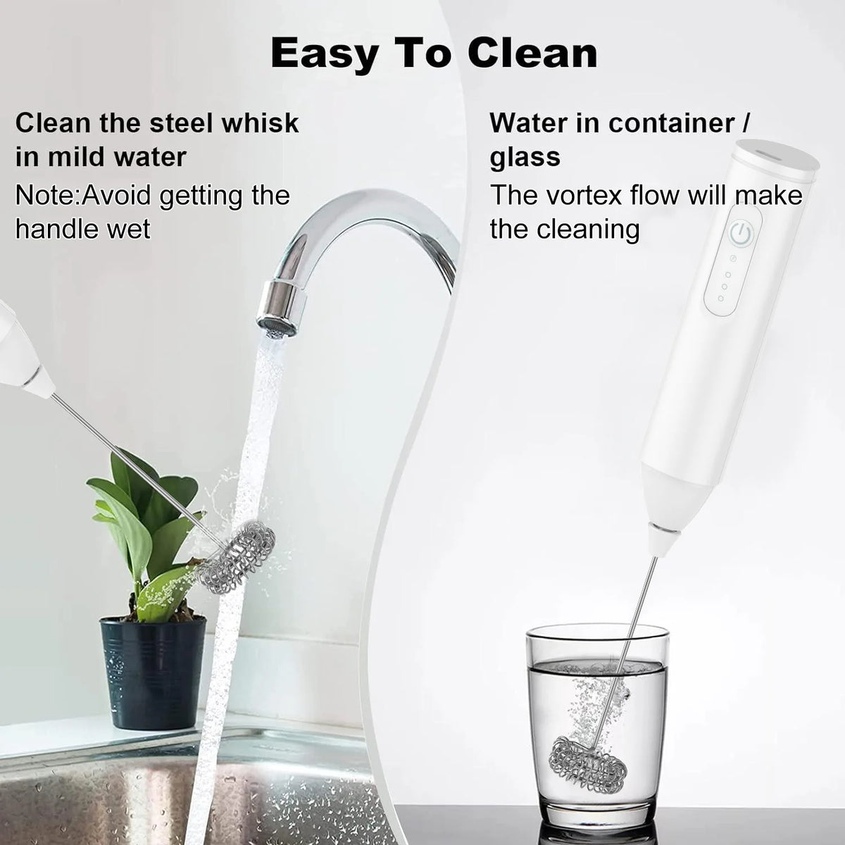 USB Rechargeable Mini Milk Frother – 3-Speed Electric Foam Maker for Coffee, Lattes & More