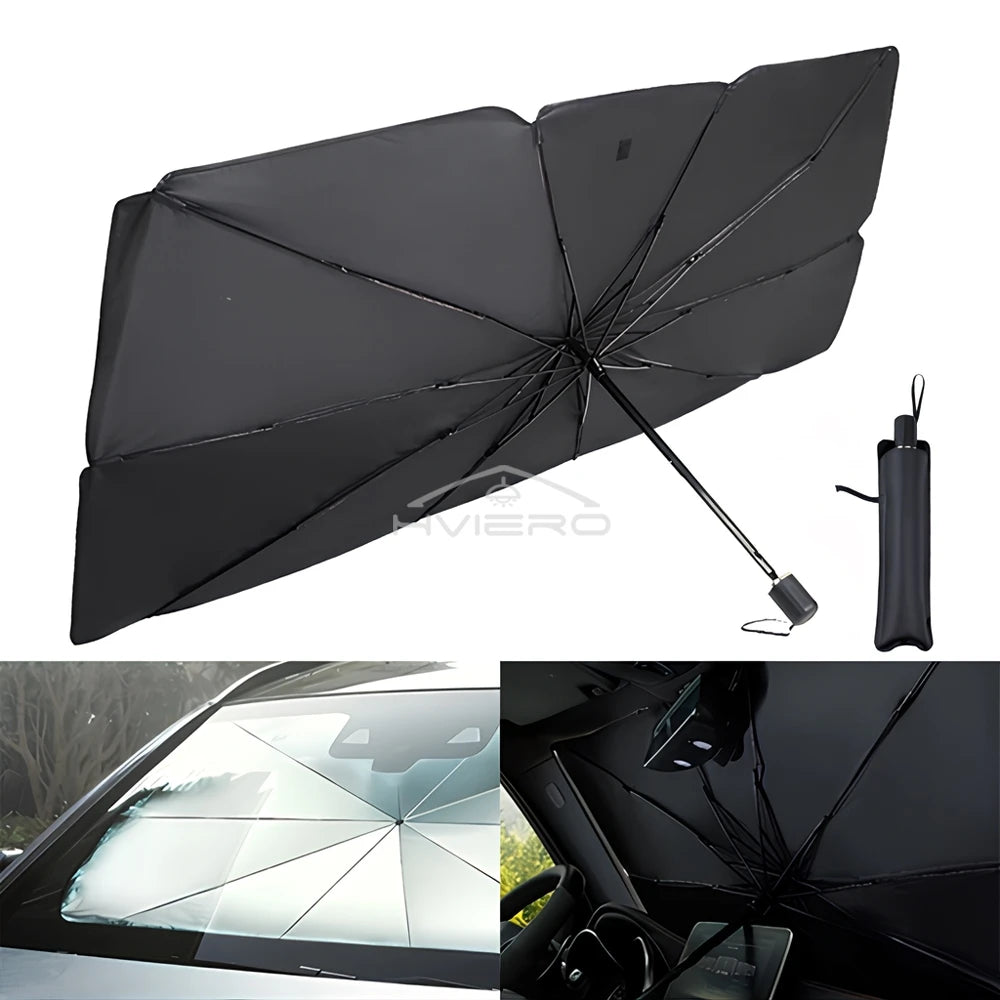 Foldable Car Windshield Sunshade | UV Protection Sun Shade for Most Cars, SUVs & Trucks