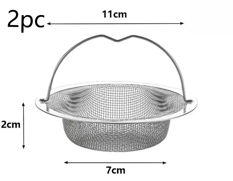Stainless Steel Kitchen Sink Drain Filter – Food & Hair Catcher Strainer (1pc / 2pc / 4pc)