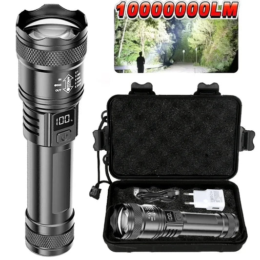 2000LM P50 LED Tactical Flashlight | Zoomable, Rechargeable & IP67 Waterproof