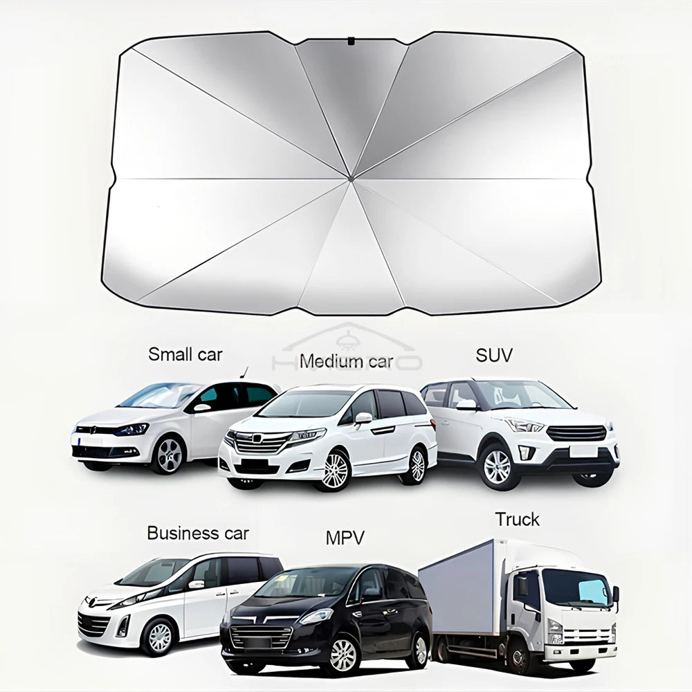 Foldable Car Windshield Sunshade | UV Protection Sun Shade for Most Cars, SUVs & Trucks