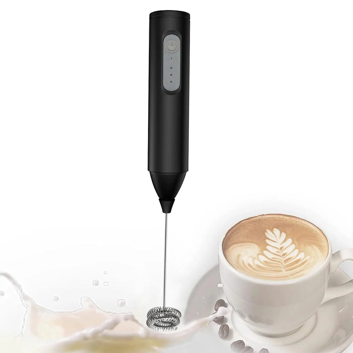 USB Rechargeable Mini Milk Frother – 3-Speed Electric Foam Maker for Coffee, Lattes & More