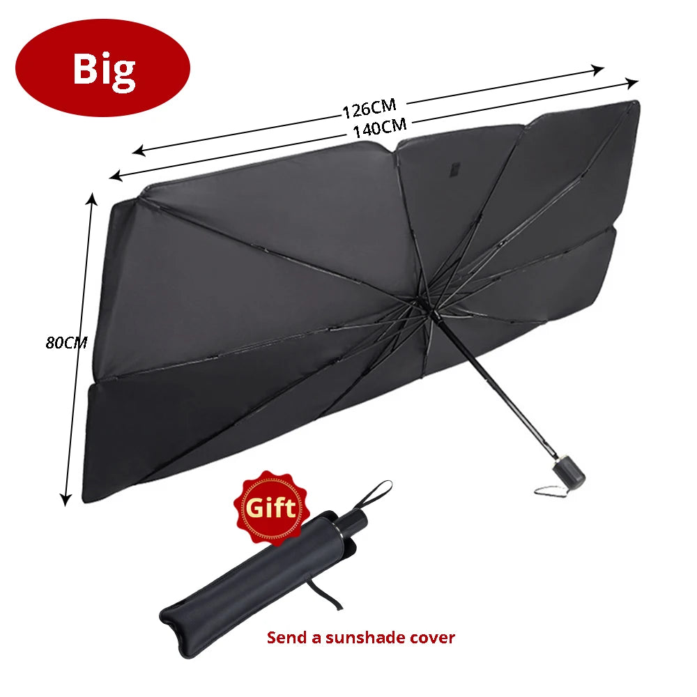 Foldable Car Windshield Sunshade | UV Protection Sun Shade for Most Cars, SUVs & Trucks