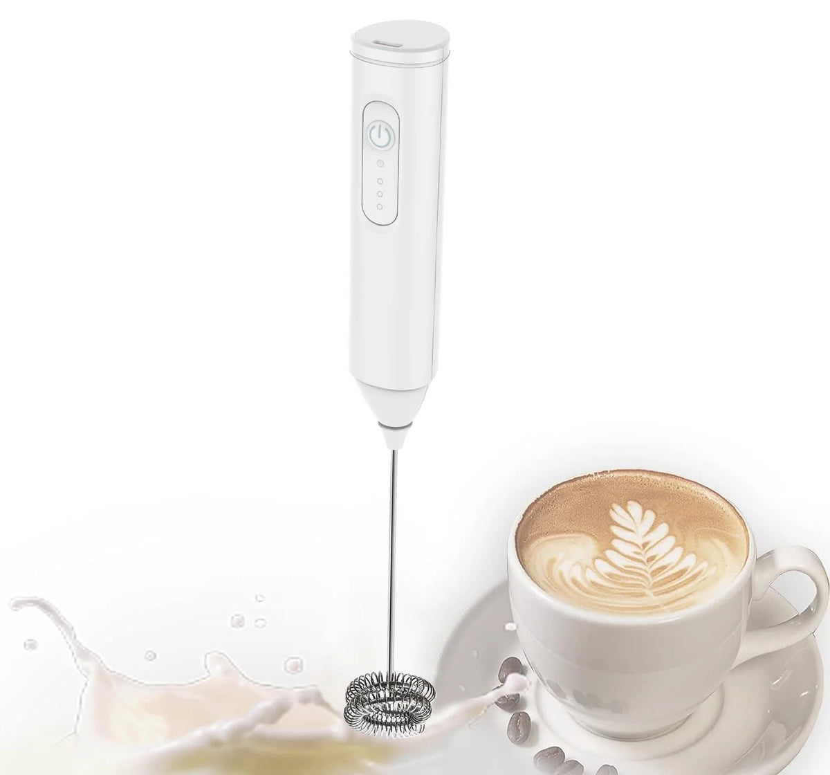 USB Rechargeable Mini Milk Frother – 3-Speed Electric Foam Maker for Coffee, Lattes & More