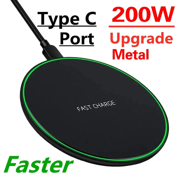 100W Wireless Charger Pad – Fast Charging for iPhone & Samsung